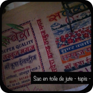 Toile de jute tapis